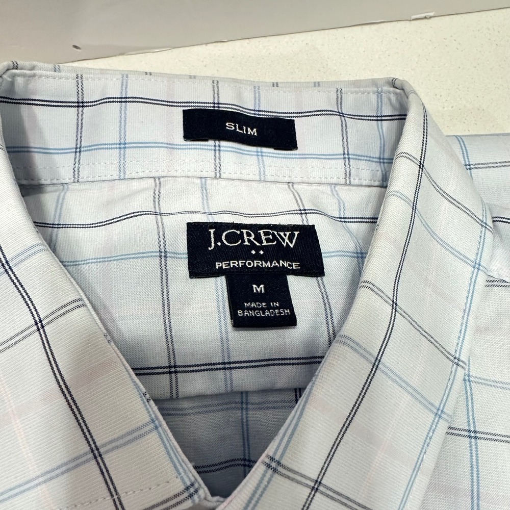 Mens J.Crew Gap Button Down Shirt Bundle Size M Blue Pink Windowpane 3 Pack - Picture 8 of 13